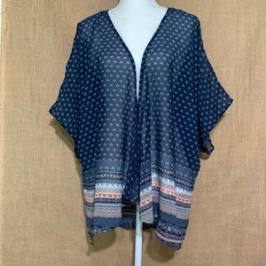 DIZZY GAL Women's Print Kimono Size X-LARGE